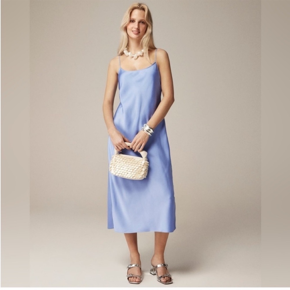 J.Crew lavender slip dress silky soft size 12 women’s new with tags